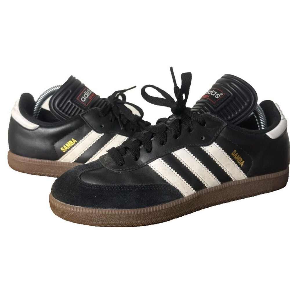 Adidas Samba Classic Black White Gum Sole Leather Sneakers Men's US 7.5 EUR 40